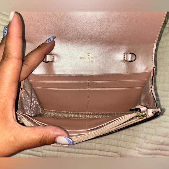 KATE SPADE PINK SPARKLE CLUTCH - Picture 13 of 16